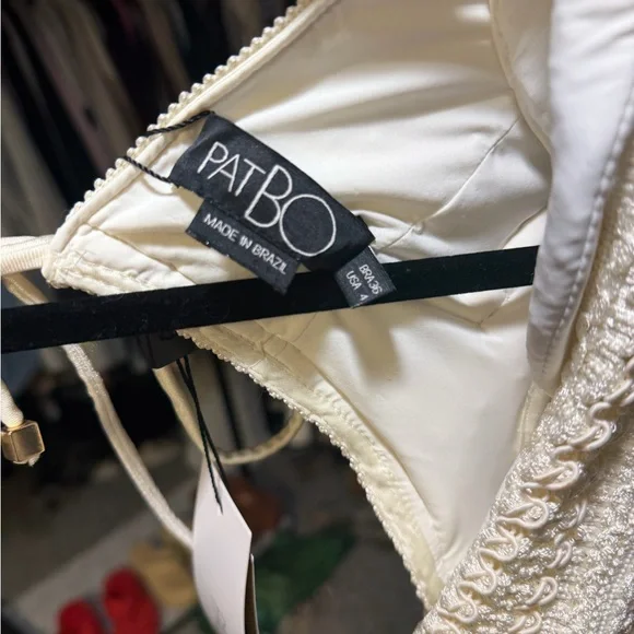 PatBO Ivory Fringe Deep-V Maxi Dress - Picture 7 of 7